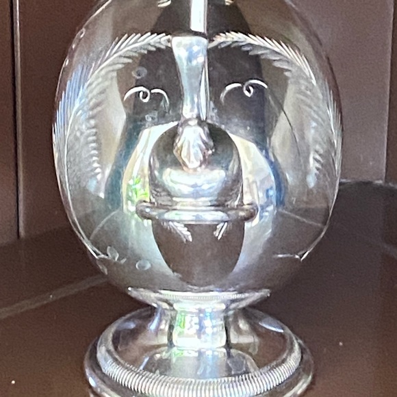 Silver Plated Sugar Scuttle with Scoop Spoon. - Picture 6 of 14